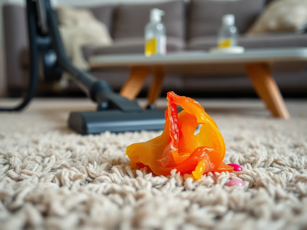Jak usunąć plastelinę z dywanu?