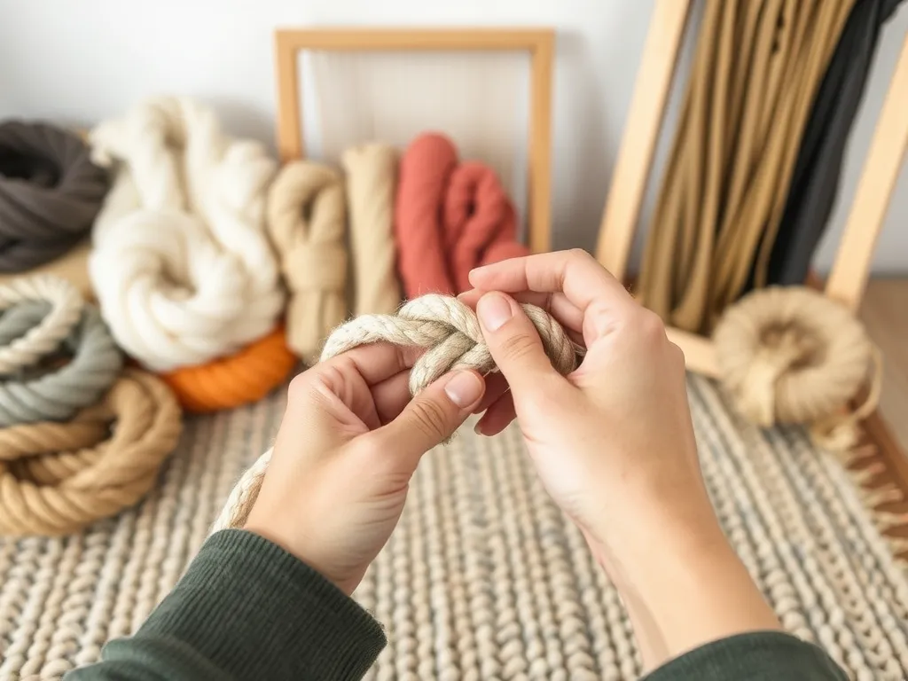 Jak zrobić prostokątny dywan ze sznurka bawełnianego?