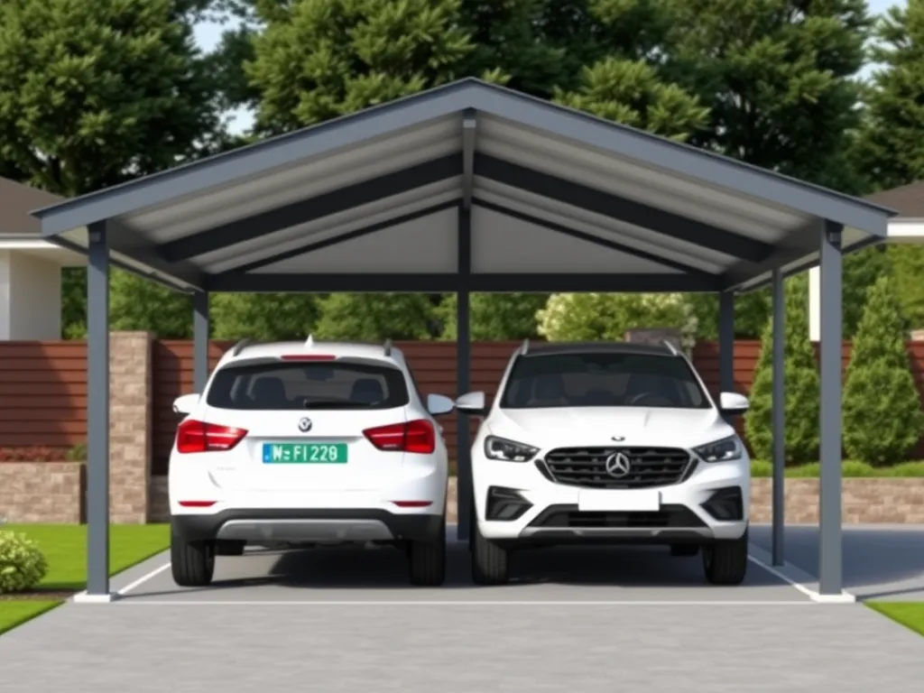 Wiata na 2 samochody – jakie wymiary?