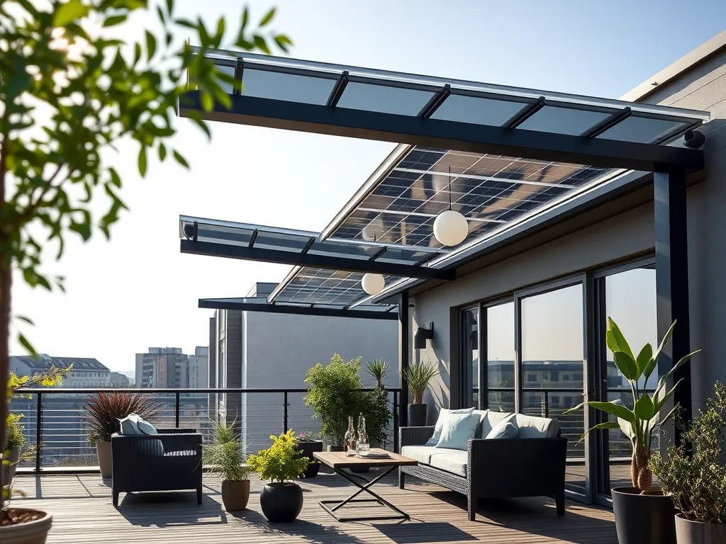 Panele fotowoltaiczne jako zadaszenie tarasu – jak zrobić?