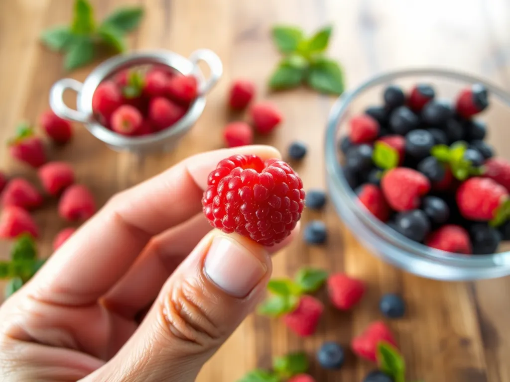 Jak szybko przetrzeć maliny przez sito?